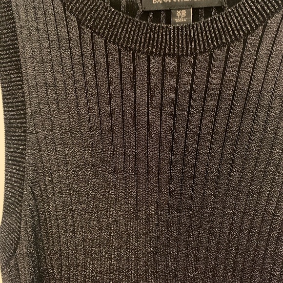 Black sparkly body con midi dress from Banana Republic. - Picture 2 of 5